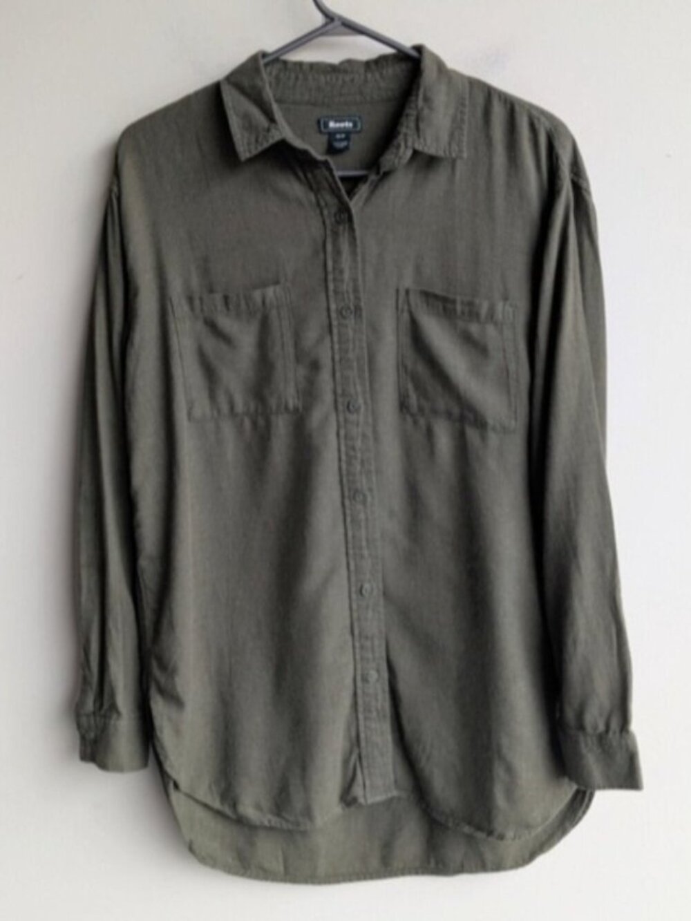 Roots Cotton Blend Men's Button Down Shirt